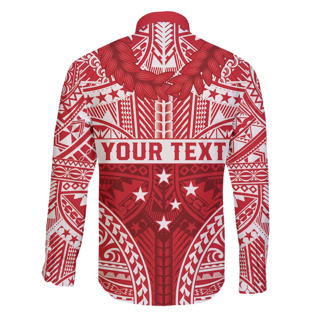 Personalised Toa Samoa Rugby Spirit Family Matching Puletasi and Hawaiian Shirt Red Samoan Tribal Pattern - Polynesian Pride