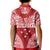 Personalised Toa Samoa Rugby Spirit Kid Polo Shirt Red Samoan Tribal Pattern - Polynesian Pride
