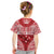 Personalised Toa Samoa Rugby Spirit Kid T Shirt Red Samoan Tribal Pattern - Polynesian Pride