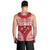 Personalised Toa Samoa Rugby Spirit Men Tank Top Red Samoan Tribal Pattern - Polynesian Pride