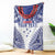 Personalised Toa Samoa Rugby Spirit Blanket White Samoan Tribal Pattern - Polynesian Pride