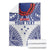 Personalised Toa Samoa Rugby Spirit Blanket White Samoan Tribal Pattern - Polynesian Pride