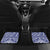 Personalised Toa Samoa Rugby Spirit Car Mats White Samoan Tribal Pattern - Polynesian Pride