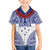 Personalised Toa Samoa Rugby Spirit Family Matching Off Shoulder Short Dress and Hawaiian Shirt White Samoan Tribal Pattern - Polynesian Pride