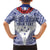 Personalised Toa Samoa Rugby Spirit Family Matching Short Sleeve Bodycon Dress and Hawaiian Shirt White Samoan Tribal Pattern - Polynesian Pride