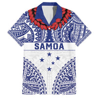 Personalised Toa Samoa Rugby Spirit Family Matching Summer Maxi Dress and Hawaiian Shirt White Samoan Tribal Pattern - Polynesian Pride