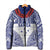 Personalised Toa Samoa Rugby Spirit Padded Jacket White Samoan Tribal Pattern - Polynesian Pride