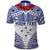 Personalised Toa Samoa Rugby Spirit Polo Shirt White Samoan Tribal Pattern - Polynesian Pride