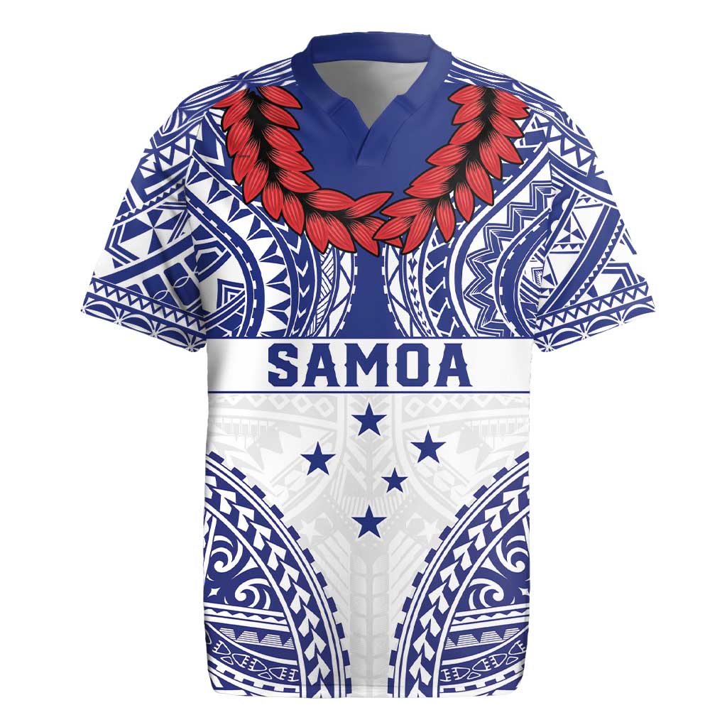 Personalised Toa Samoa Rugby Spirit Rugby Jersey White Samoan Tribal Pattern LT9 White - Polynesian Pride