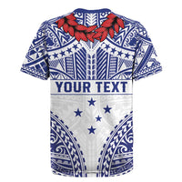 Personalised Toa Samoa Rugby Spirit Rugby Jersey White Samoan Tribal Pattern LT9 - Polynesian Pride