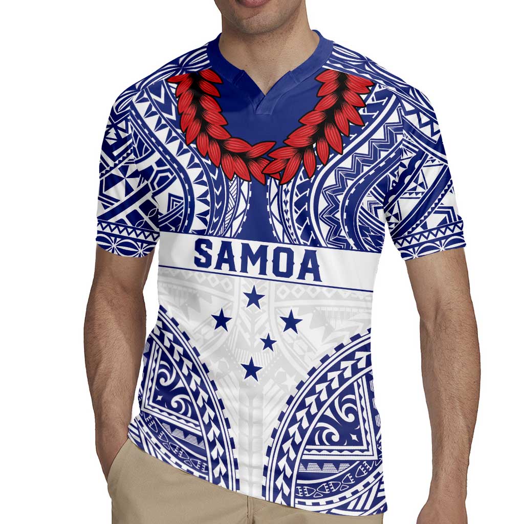 Personalised Toa Samoa Rugby Spirit Rugby Jersey White Samoan Tribal Pattern LT9 - Polynesian Pride