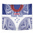 Personalised Toa Samoa Rugby Spirit Tapestry White Samoan Tribal Pattern - Polynesian Pride