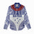 Personalised Toa Samoa Rugby Spirit Women Casual Shirt White Samoan Tribal Pattern - Polynesian Pride