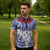Personalised Toa Samoa Rugby Spirit Zipper Polo Shirt White Samoan Tribal Pattern - Polynesian Pride