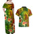 Polynesia Couples Matching Off Shoulder Maxi Dress and Hawaiian Shirt Pasifika Tribal with Tropical Flowers LT9 - Polynesian Pride