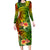 Polynesia Family Matching Long Sleeve Bodycon Dress and Hawaiian Shirt Pasifika Tribal with Tropical Flowers LT9 Mom's Dress Reggae - Polynesian Pride