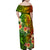 Polynesia Family Matching Off Shoulder Maxi Dress and Hawaiian Shirt Pasifika Tribal with Tropical Flowers LT9 - Polynesian Pride