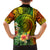 Polynesia Family Matching Off Shoulder Short Dress and Hawaiian Shirt Pasifika Tribal with Tropical Flowers LT9 - Polynesian Pride