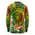 Polynesia Long Sleeve Shirt Pasifika Tribal with Tropical Flowers LT9 - Polynesian Pride