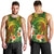 Polynesia Men Tank Top Pasifika Tribal with Tropical Flowers LT9 - Polynesian Pride