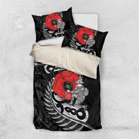 ANZAC Day Aotearoa Silver Fern Maori Personalised Bedding Set