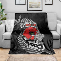 ANZAC Day Aotearoa Silver Fern Maori Personalised Blanket LT9 - Polynesian Pride