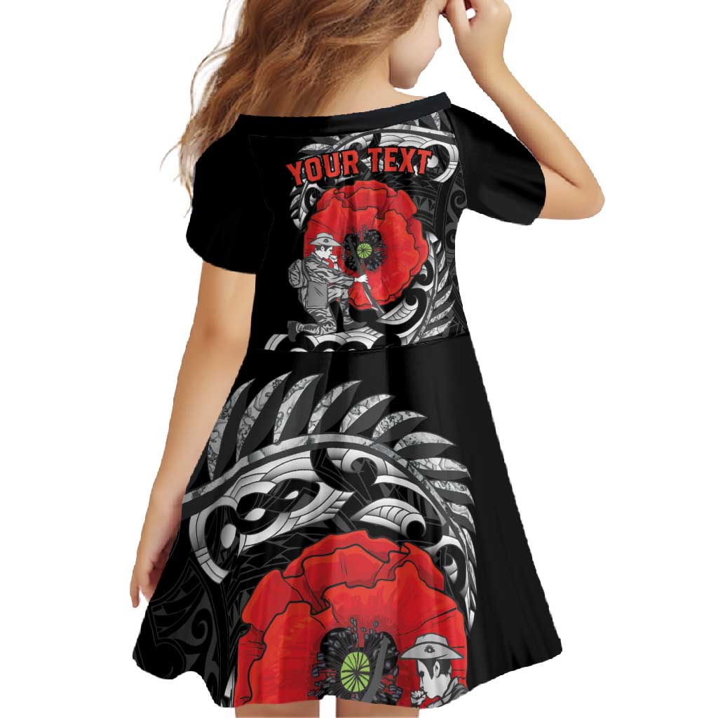 ANZAC Day Aotearoa Silver Fern Maori Personalised Family Matching Off Shoulder Maxi Dress and Hawaiian Shirt