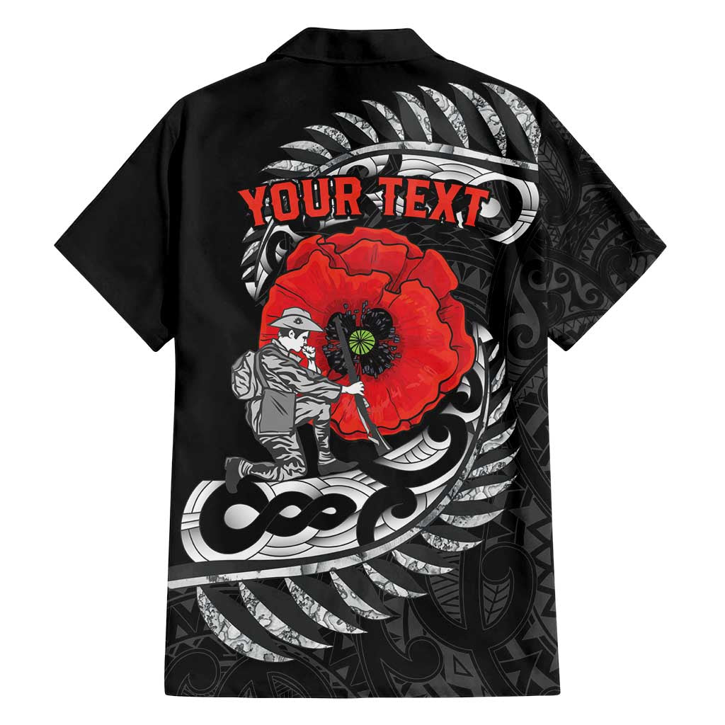 ANZAC Day Aotearoa Silver Fern Maori Personalised Family Matching Puletasi and Hawaiian Shirt