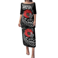 ANZAC Day Aotearoa Silver Fern Maori Personalised Family Matching Puletasi and Hawaiian Shirt