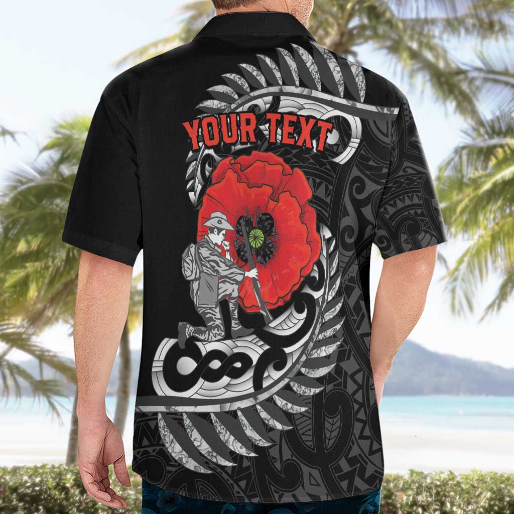 ANZAC Day Aotearoa Silver Fern Maori Personalised Hawaiian Shirt LT9 - Polynesian Pride