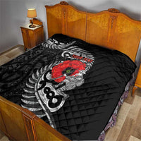 ANZAC Day Aotearoa Silver Fern Maori Personalised Quilt