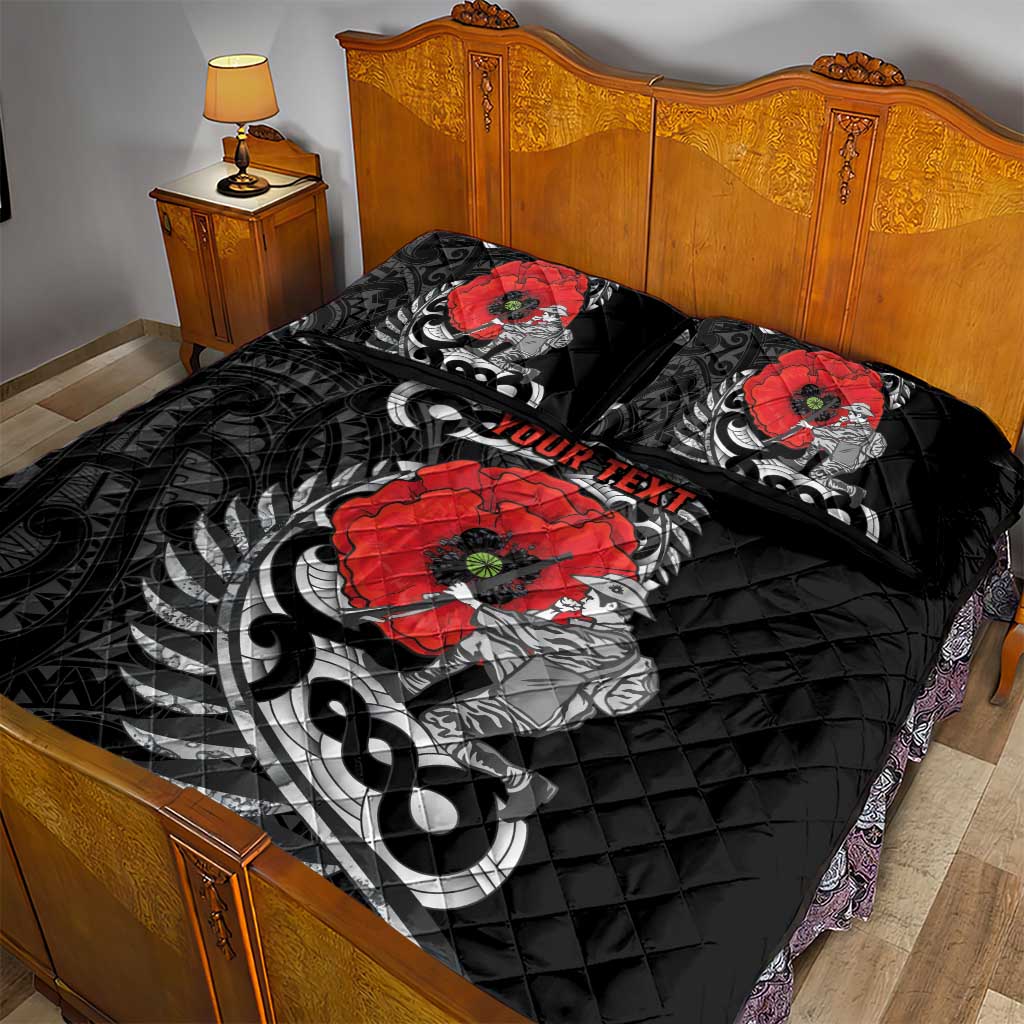 ANZAC Day Aotearoa Silver Fern Maori Personalised Quilt Bed Set LT9 - Polynesian Pride