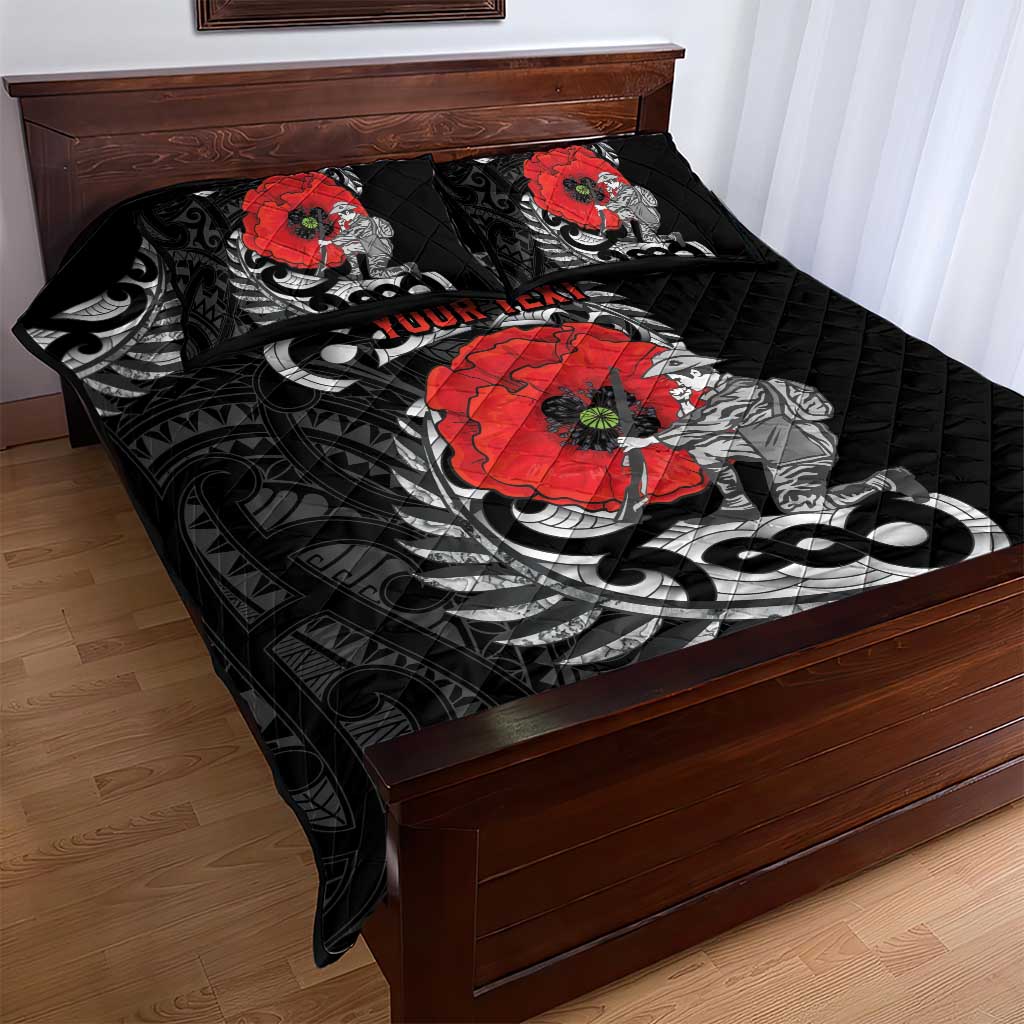 ANZAC Day Aotearoa Silver Fern Maori Personalised Quilt Bed Set LT9 - Polynesian Pride