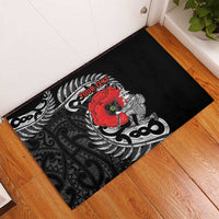 ANZAC Day Aotearoa Silver Fern Maori Personalised Rubber Doormat LT9 - Polynesian Pride