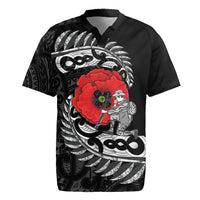 ANZAC Day Aotearoa Silver Fern Maori Personalised Rugby Jersey