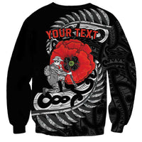 ANZAC Day Aotearoa Silver Fern Maori Personalised Sweatshirt LT9 - Polynesian Pride