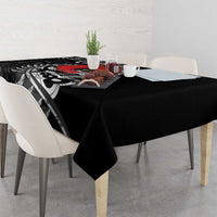 ANZAC Day Aotearoa Silver Fern Maori Personalised Tablecloth LT9 - Polynesian Pride