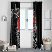 ANZAC Day Aotearoa Silver Fern Maori Personalised Window Curtain LT9 - Polynesian Pride