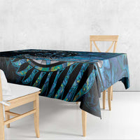 New Zealand Darts Personalised Tablecloth Aotearoa Silver Fern Blue Papua Shell Spirit LT9 - Polynesian Pride