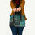 New Zealand Darts Personalised Leather Bag Aotearoa Silver Fern Green Papua Shell Spirit - Polynesian Pride