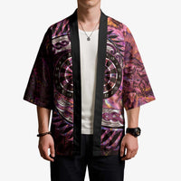 New Zealand Darts Personalised Kimono Aotearoa Silver Fern Pink Papua Shell Spirit - Polynesian Pride