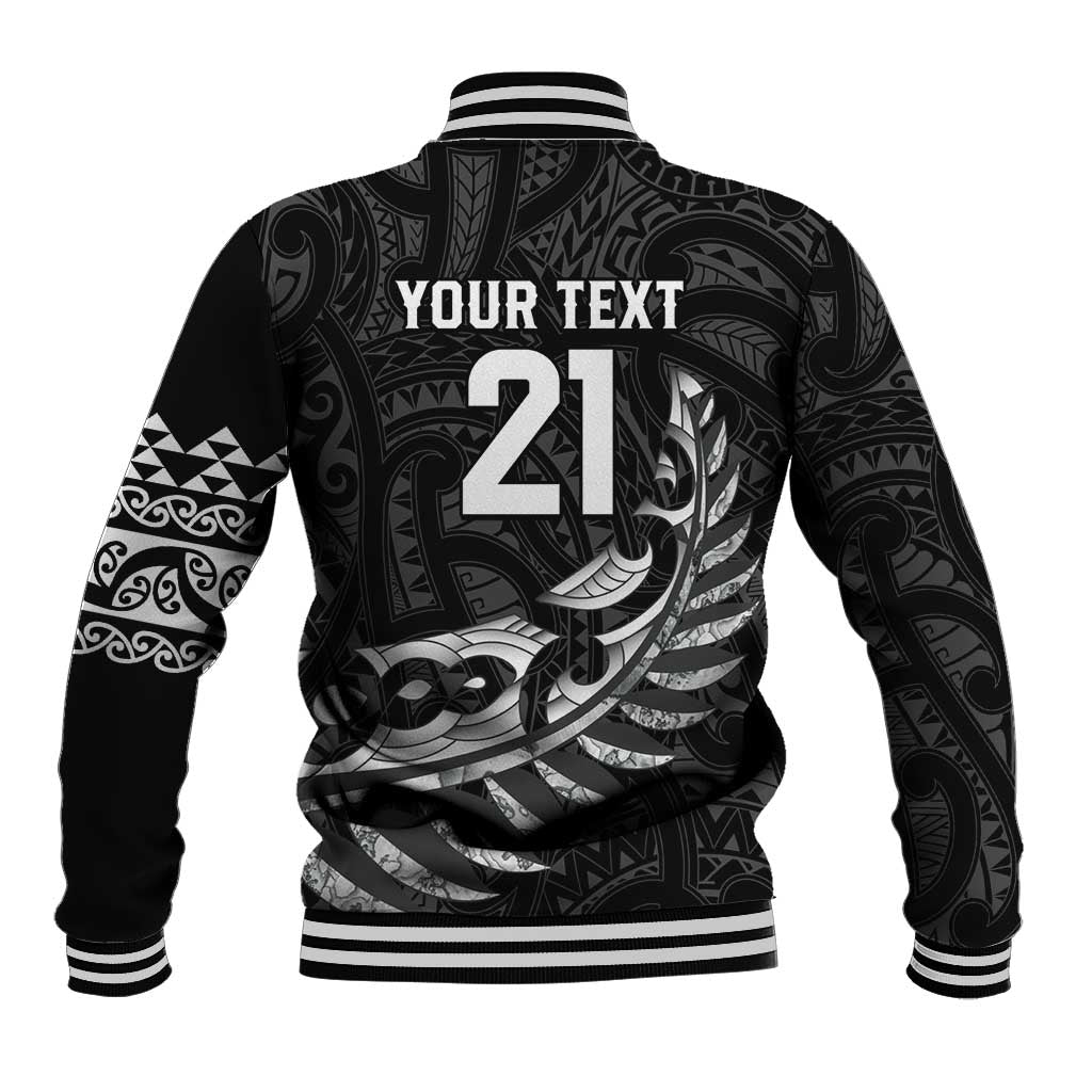 New Zealand Indigenous-Maori Rugby Custom Baseball Jacket