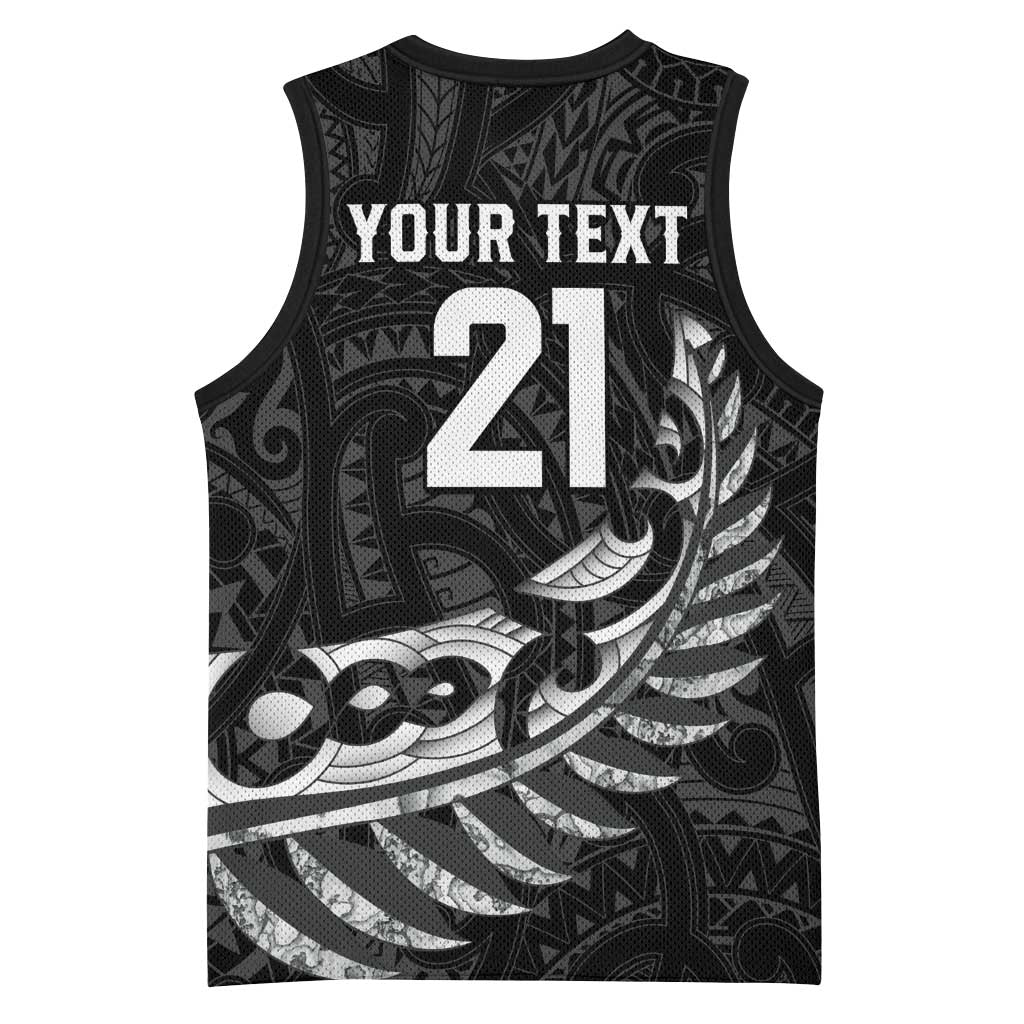New Zealand Indigenous-Maori Rugby Custom Basketball Jersey - Polynesian Pride