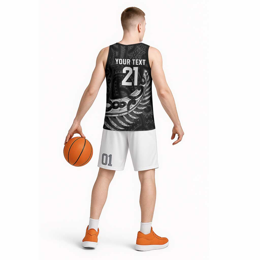 New Zealand Indigenous-Maori Rugby Custom Basketball Jersey - Polynesian Pride