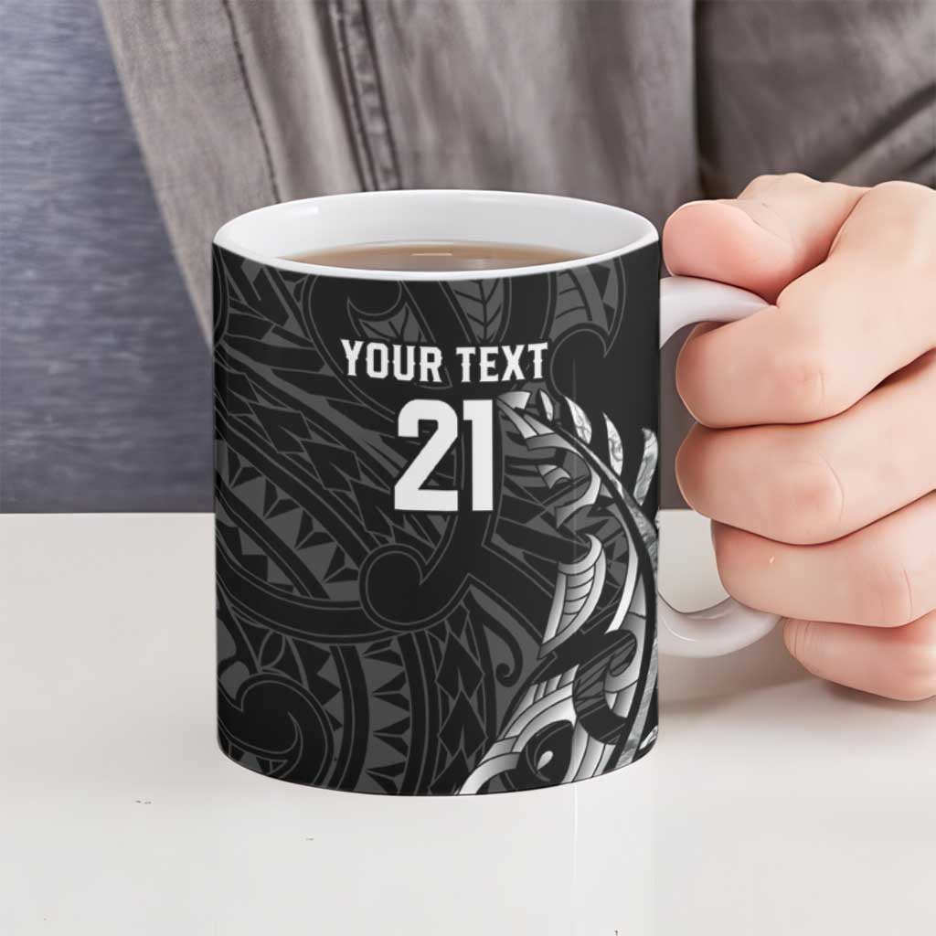 New Zealand Indigenous-Maori Rugby Custom Ceramic Mug - Polynesian Pride
