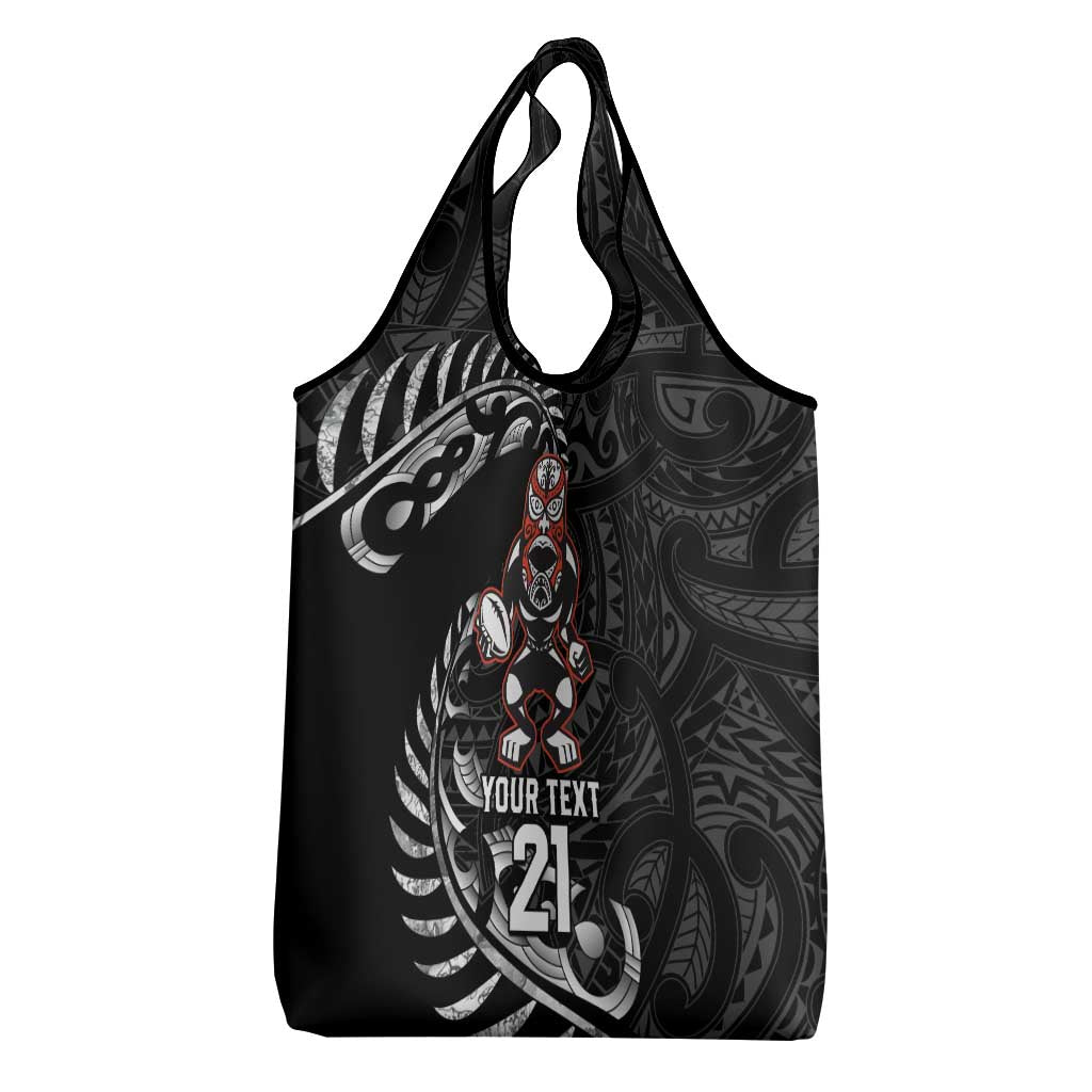 New Zealand Indigenous-Maori Rugby Custom Grocery Bag