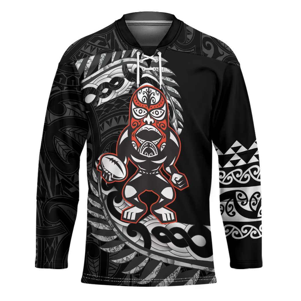 New Zealand Indigenous-Maori Rugby Custom Hockey Jersey - Polynesian Pride