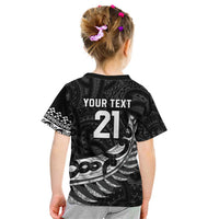 New Zealand Indigenous-Maori Rugby Custom Kid T Shirt