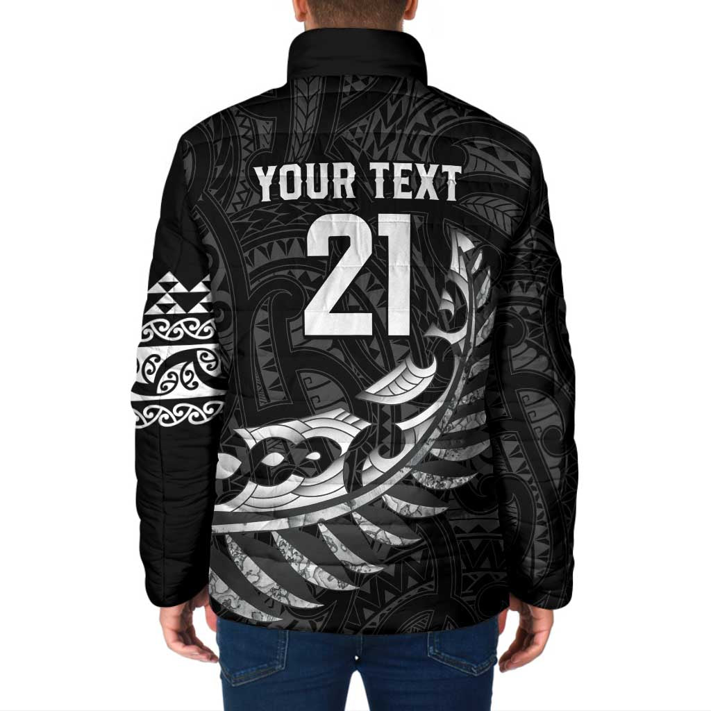 New Zealand Indigenous-Maori Rugby Custom Padded Jacket - Polynesian Pride