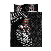 New Zealand Indigenous-Maori Rugby Custom Quilt Bed Set